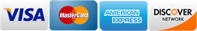 We accept credit cards!